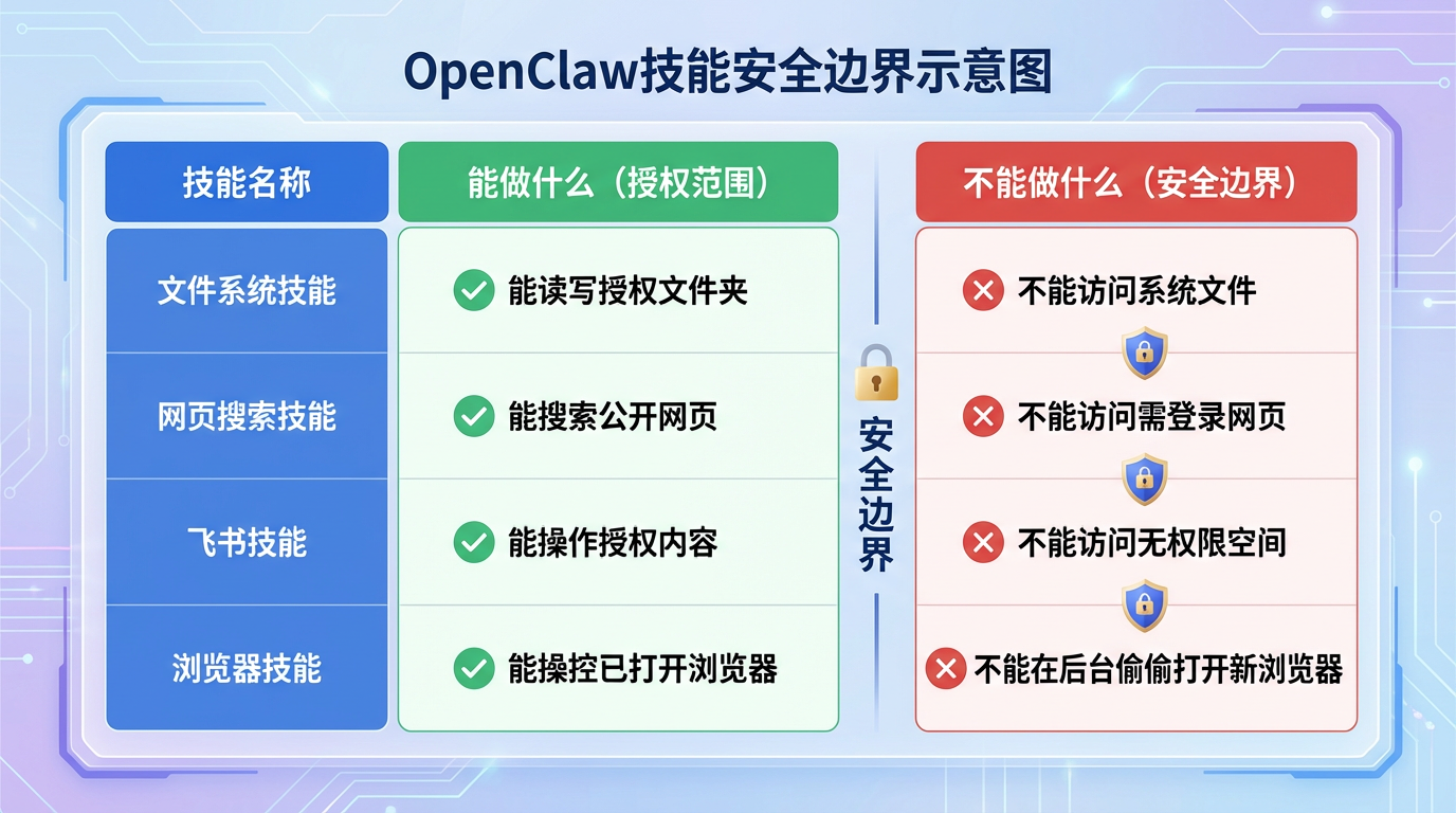 安全边界示意图